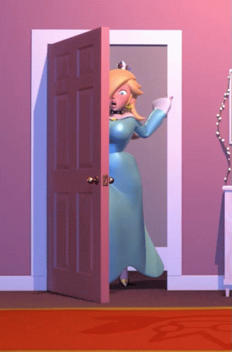 Rosalina Passing Out Startled Reaction GIF