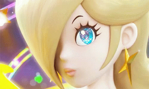 Rosalina Sparkling Pretty Blue Eyes GIF