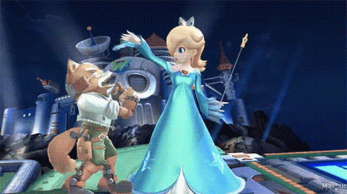 Rosalina Tossing Enemy Away GIF