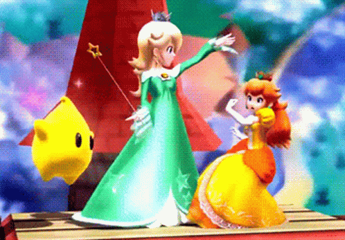 Rosalina Unleashing Magic Wand Powers GIF