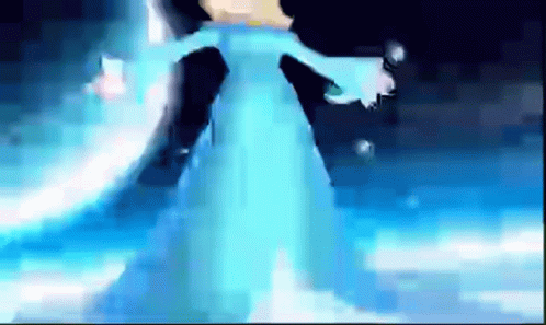 Rosalina Waving Magic Wand Releasing Birdie GIF