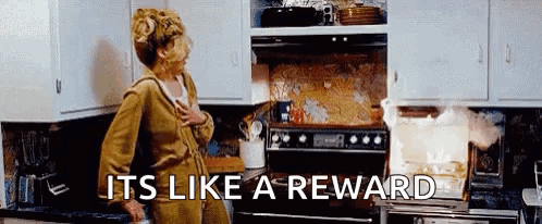Rosalyn Rosenfeld Kitchen Fire Its Like A Reward GIF
