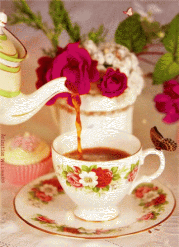 Rose And Butterfly Boston Tea Party GIF