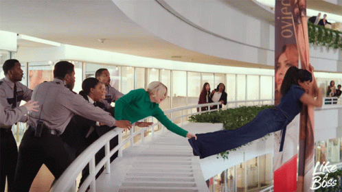 Rose Byrne Holding On Yell GIF