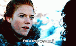 Rose Leslie State Im Free Woman GIF