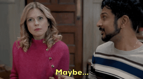 Rose Mciver Reaction Maybe So GIF