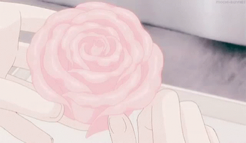 Rose Pink Soft Aesthetic Anime GIF