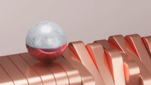 Rosegold Ball Perfect Loop GIF