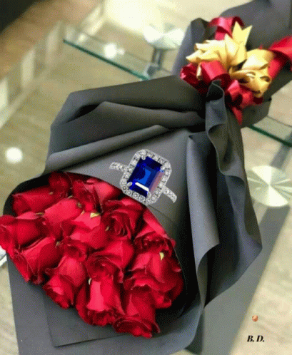 Roses Bouquet Gift GIF