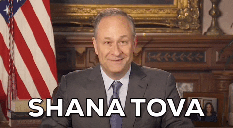 Rosh Hashanah Doug Emhoff GIF