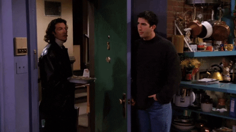 Ross Geller K Bye Door Slam GIF