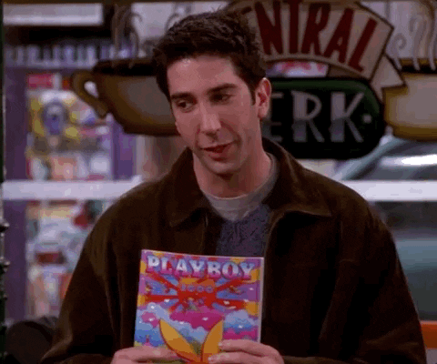 Ross Geller Love Emoji Self Pat GIF