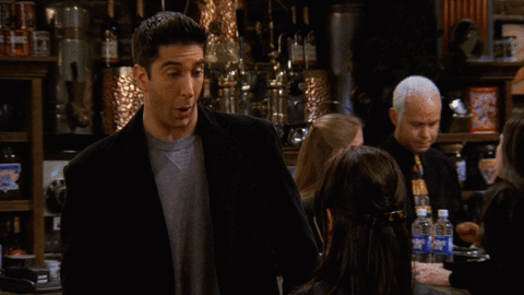 Ross Geller Mental Breakdown Loosing Senses GIF