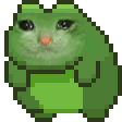 Rotate Frog Sticker GIF