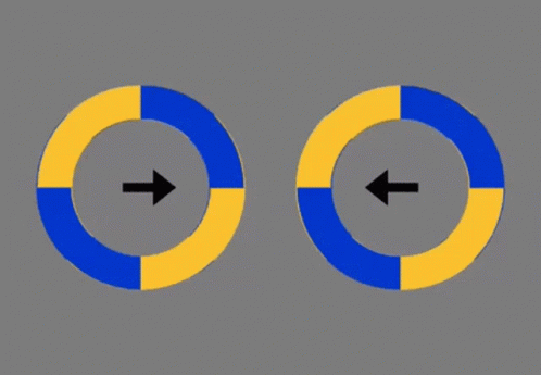 Rotating Circles Optical Illusion GIF