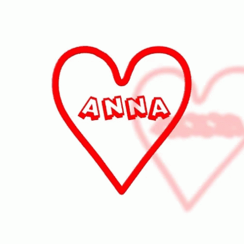 Rotating Heart And Anna GIF