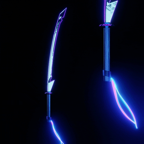Rotating Luminous Blade GIF