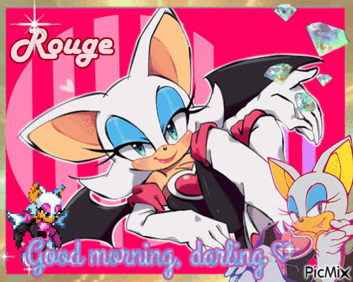 Rouge From Sonic Good Morning Darling GIF
