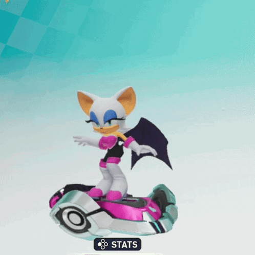 Rouge the Bat Standing in Front of Rock