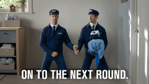 Round 2 Mailmen Looking Alike GIF