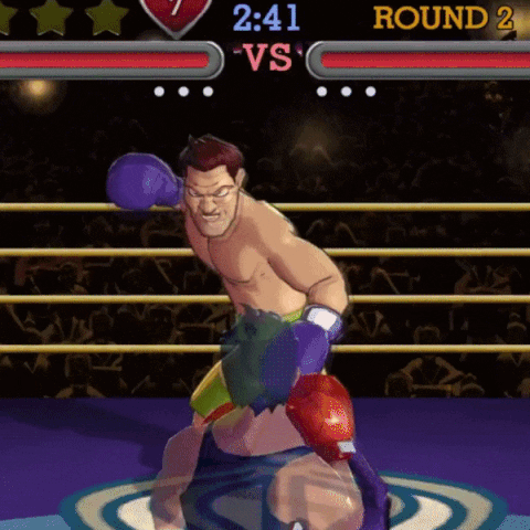 Round 2 Punch Out Video Game GIF