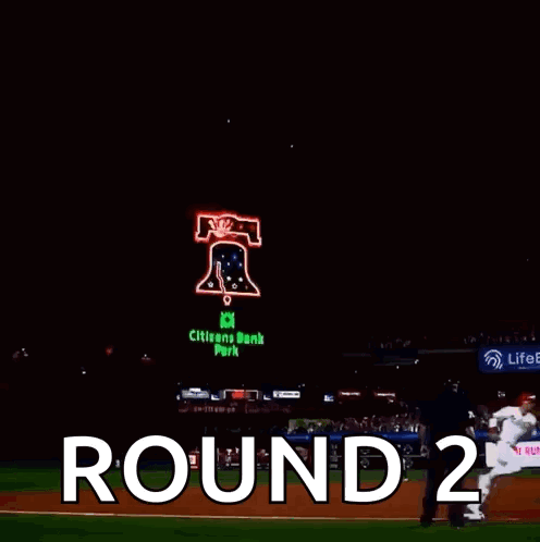 Round 2 Red Fireworks Over The Field GIF