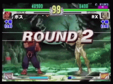 Round 2 Street Fighter Video Game GIF