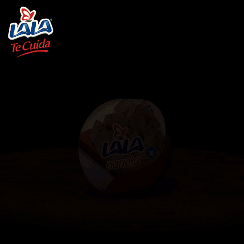 Round Container Of Lala Panela On Cutting Board GIF