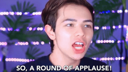 So Round Of Applause Streamer GIF