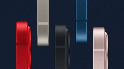 Row Of Different Colored Objects GIF