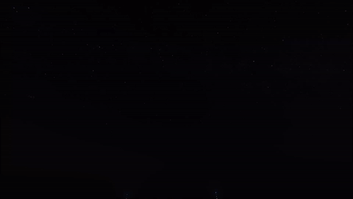Row of Fireworks in Dark