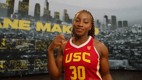 Roxane Makolo Usc Player Smiling For Pose GIF