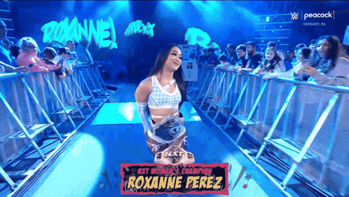 Roxanne Perez Next Women's Champion In Wrestling Ring GIF