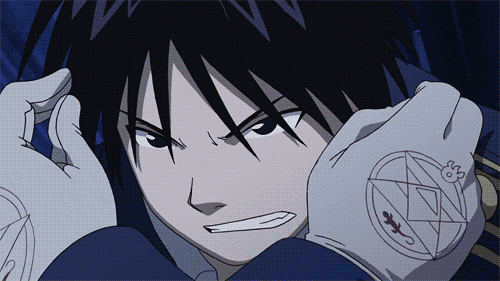 Roy Mustang Fullmetal Alchemist Fire Burst Explosion GIF