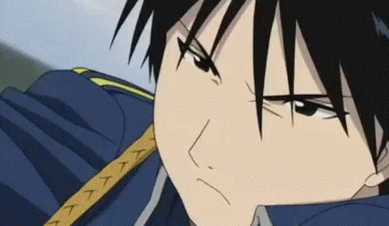 Roy Mustang Fullmetal Alchemist Happy Smile GIF
