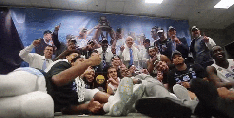 Roy Williams Group Picture Pose GIF