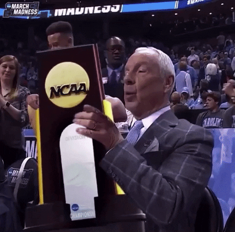 Roy Williams Smiling From Ear To Ear GIF