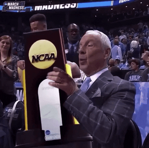 Roy Williams Smiling From Ear To Ear GIF