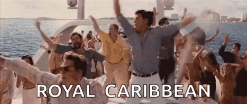 Royal Caribbean Cruise The Wolf Of Wall Street GIF