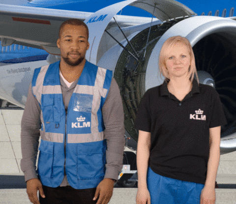 Royal Dutch Airlines Chill Great Job Team GIF
