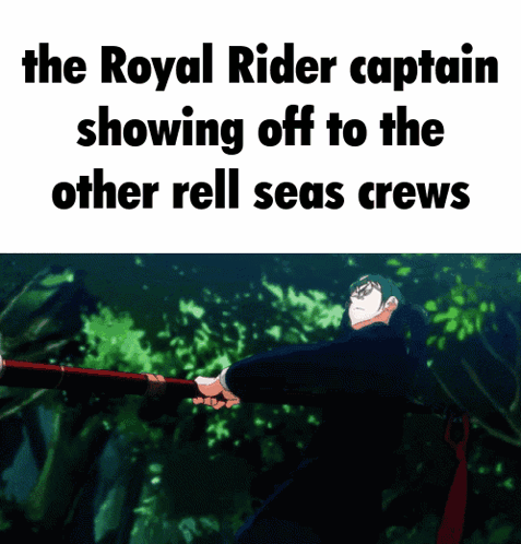 Royal Rider Captain Showing Off GIF