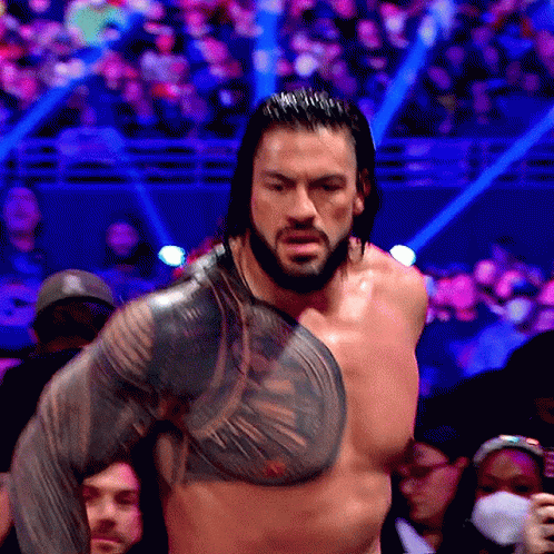 Royal Rumble Roman Reigns Superman Kick GIF