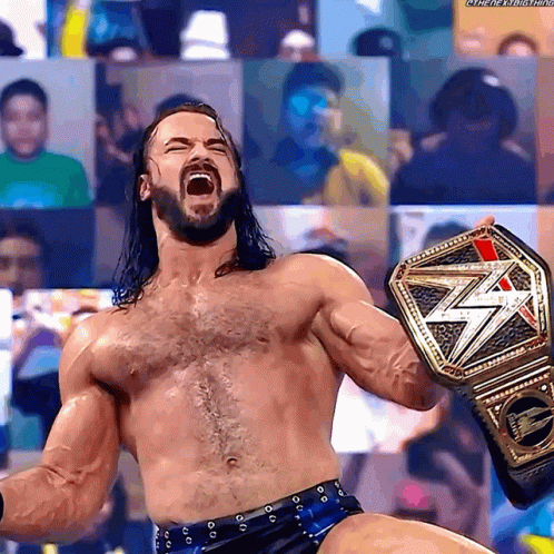 Royal Rumble Winner Drew Mcintyre GIF