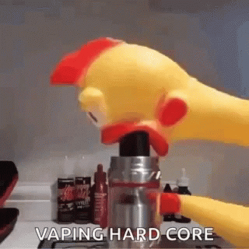 Rubber Chicken Hard Core Vape GIF