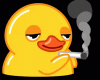 Rubber Duck Smoking Cigarette GIF