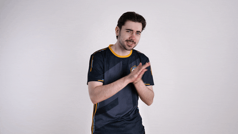 Rubbing Hands Esports Player GIF