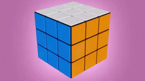 Rubik's Cube 3d Animation GIF