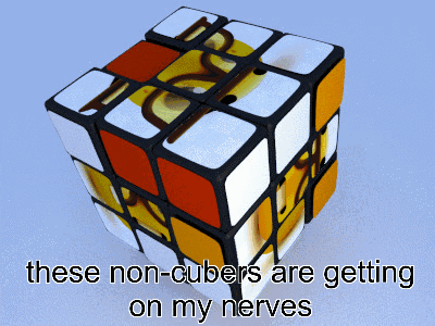 Rubik's Cube Getting On My Nerves GIF