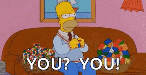 Rubik's Cube Homer Simpsons You GIF