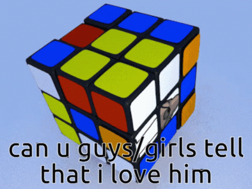 Rubik's Cube Tell Him I Love Him GIF
